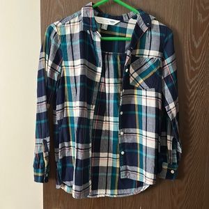 Old Navy Blue Flannel XS